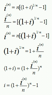 general interest rate equation